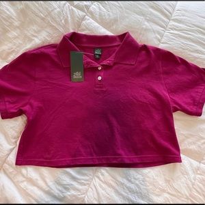 NWT Wild Fable Cropped Polo Shirt